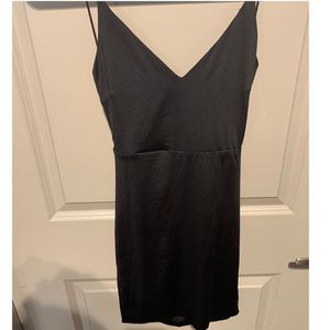 Black Backless Bodycon Mini Dress
